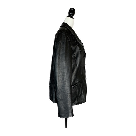 Vintage 1990's/Y2K DANIER Italian Leather Jacket/Coat - Picture 6 of 15